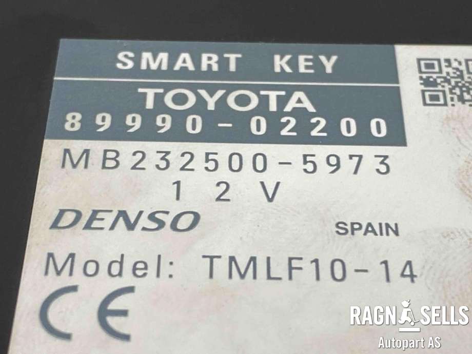 Styreenhet nøkkelfri/keyless til Toyota Auris 2013-2015 (Type II, Fase 1)  (8999002200|)