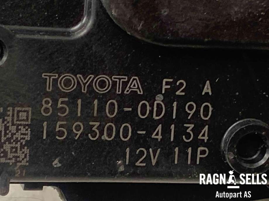 Viskermotor frontrute komplett m/overføring til Toyota Yaris 2012-2014 (Type III, Fase 1)  
