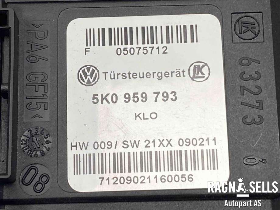 Ruteheis, kun motor, venstre foran til VW Caddy 2010-2015 (Type III, Fase 2)  (|1T0 959 701 AF)