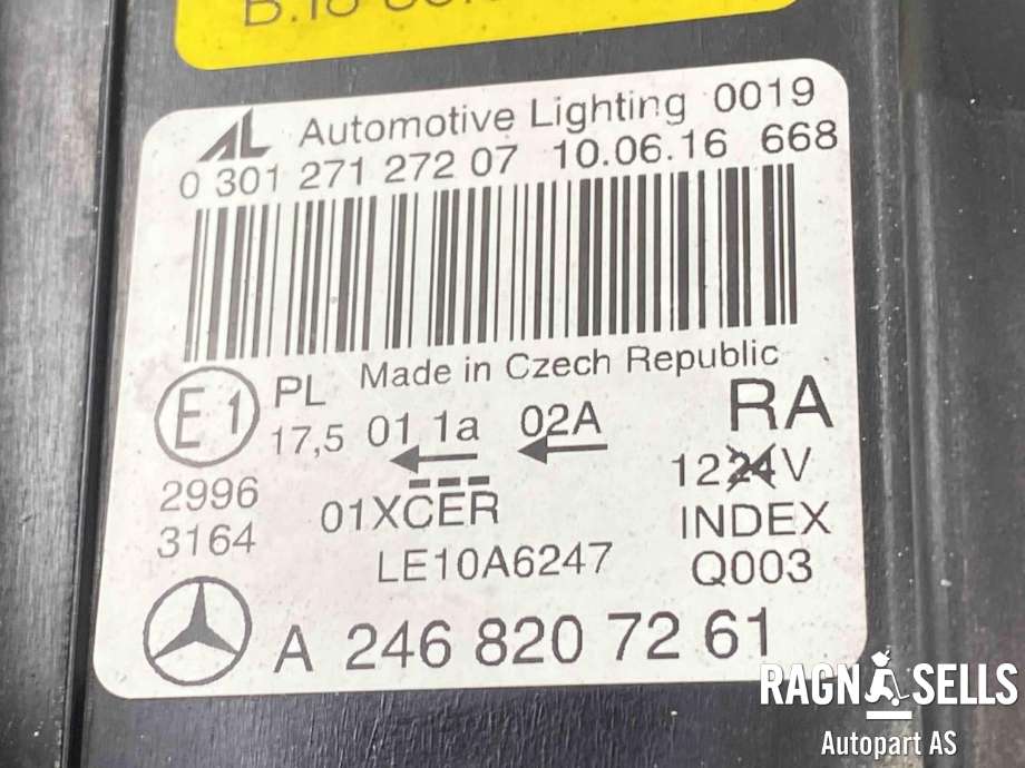 Frontlykt høyre xenon til Mercedes B-Klasse, electric drive 2014-2018 (W242) (W242) (A 246 820 02 39|A 246 820 72 61|)