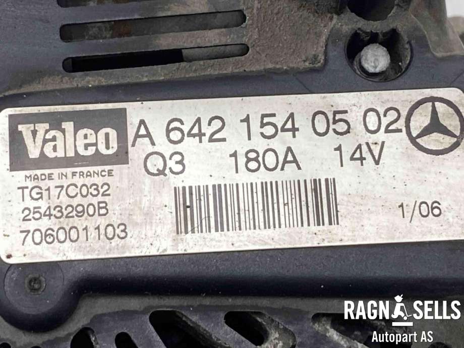 Dynamo diesel til Mercedes R-Klasse 2006-2013 (W251) (W251) (VALEO|A 642 154 05 02||A6421540302|6421540302|6421540502)
