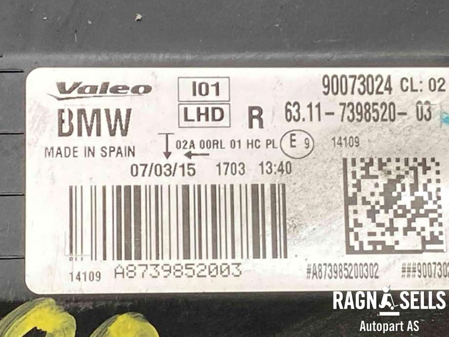 Frontlykt høyre full-LED til BMW i3 2013-2022  (63 11 7 381 900|)