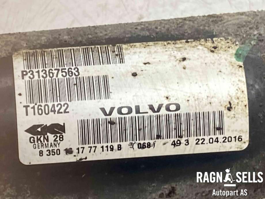 Drivaksel høyre foran, diesel/automat til Volvo XC60 2014-2017 (Type I, Fase 2)  (36051325|31367563|)