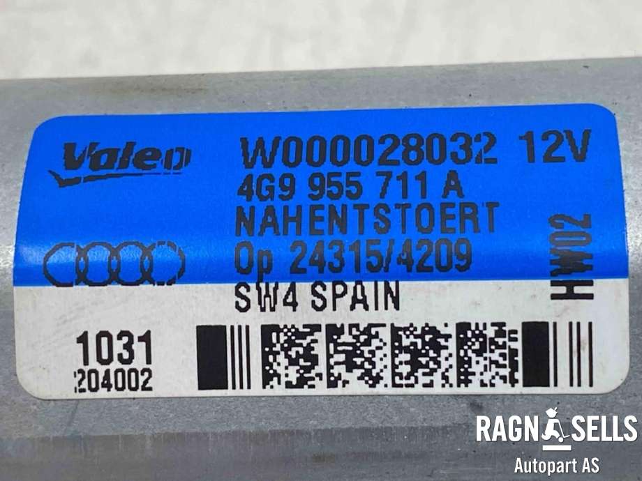 Viskermotor bakrute til Audi A1 2010-2014 (Type I, Fase 1)  (8U0 955 711 A|)