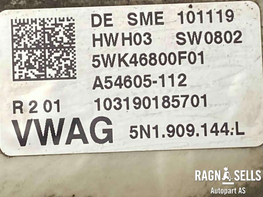 Tannstang elektrisk til VW Touran 2010-2015 (Type I, Fase 3)  (3AB 423 061 M|5N1909144L|3AB423050M|3AB423061G|3AB423061H|3AB423061J|3AB423061K|3AB423061L|3AB423061MX|3C1423050F|3C1423061J|3C1423061K|3C1423061N|3C1423061P|3C1423061R)
