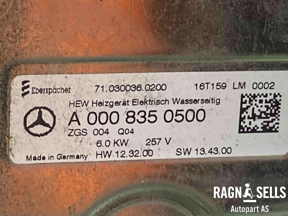 Vannpumpe elektrisk til Mercedes B-Klasse, electric drive 2014-2018 (W242) (W242) (A 242 500 00 86|1015565-00-C|16106A0044KC)