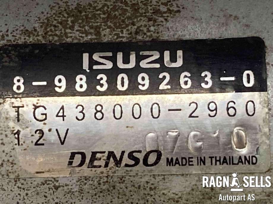 Starter diesel til Isuzu D-Max 2021-->> (Type III)  (DENSO|8983092630|)