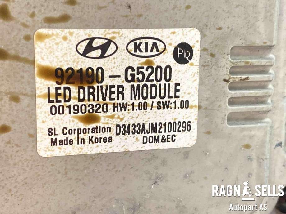 Frontlykt høyre full-LED til Kia Niro 2016-2021  