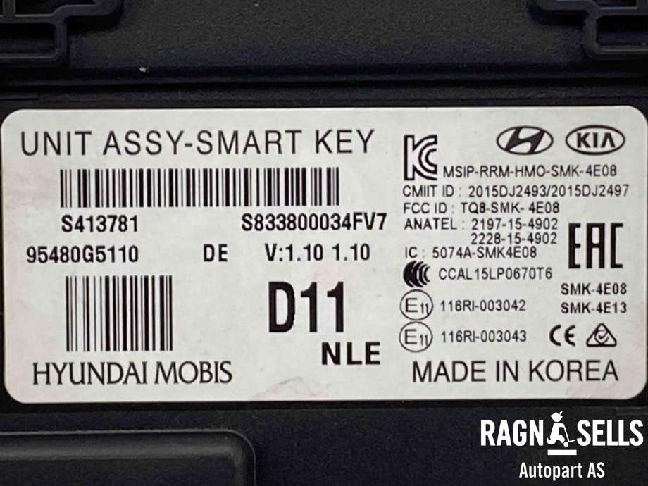 Styreenhet nøkkelfri/keyless til Kia Niro 2016-2021  