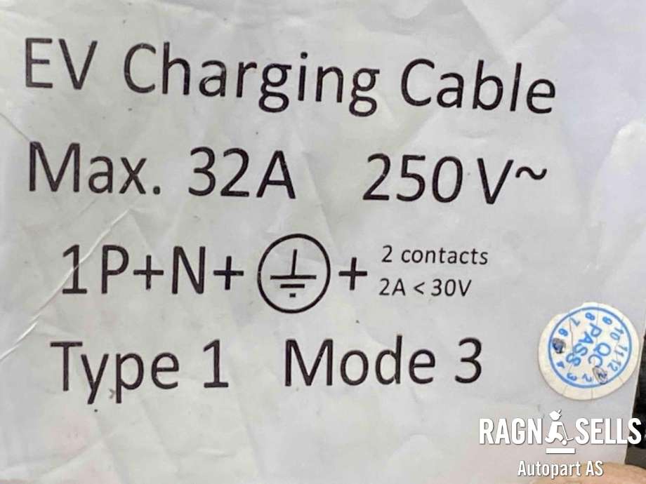 Batterilader kabel til Kia Soul 2014-2019 (Type II)  