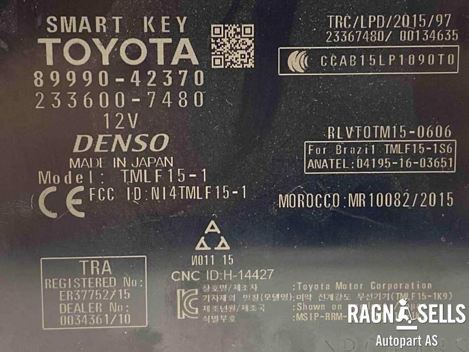 Styreenhet nøkkelfri/keyless til Toyota RAV4 2019-->> (Type V)  (89990-42370|233600-7480|)