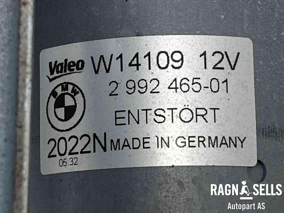 Viskermotor frontrute komplett m/overføring til BMW X1 2009-2015 (E84) (E84) (VALEO|61 61 2 990 025|2 992 465|)