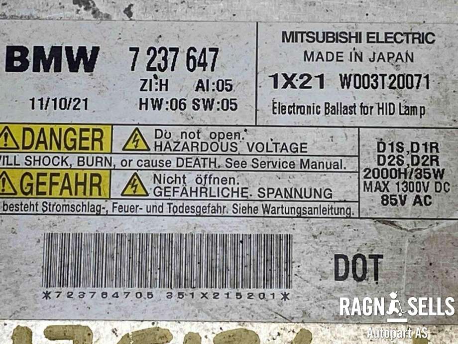 Styreenhet xenon/ballast til BMW X1 2009-2015 (E84) (E84) (63 11 7 318 327|7237647|W003T20071)