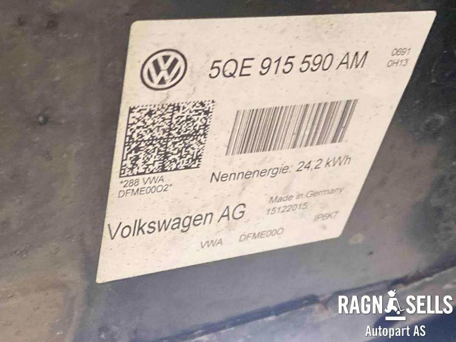 Batteripakke elbil til VW e-Golf 2014-2017 (Fase 1)  (5QE 915 590 AT|)