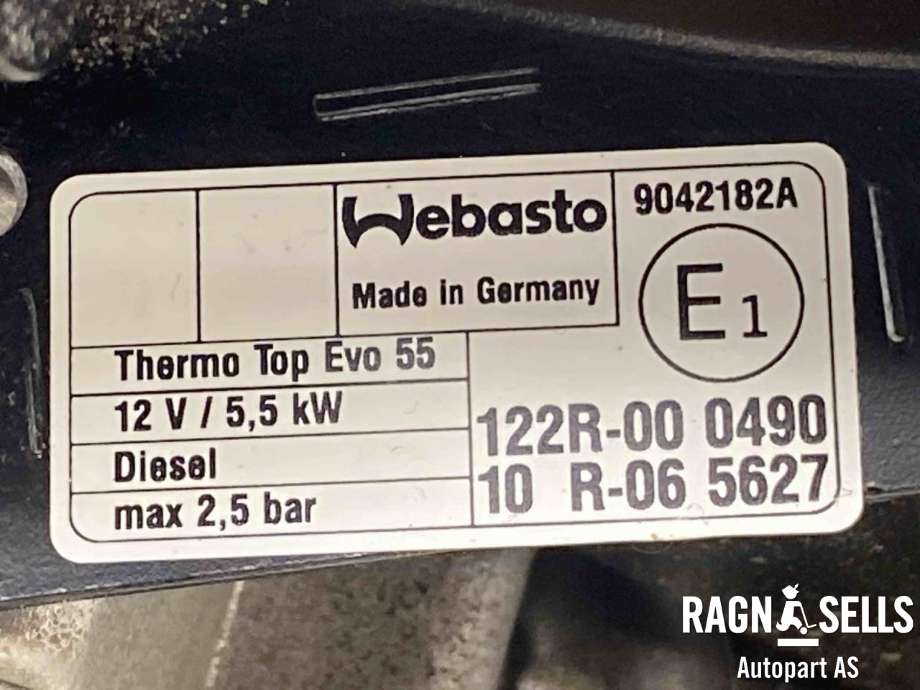 Dieselvarmer til Ford Transit Custom 2023-->> (Type II)  (PZ31 18K463AA|122R-00 0490|)