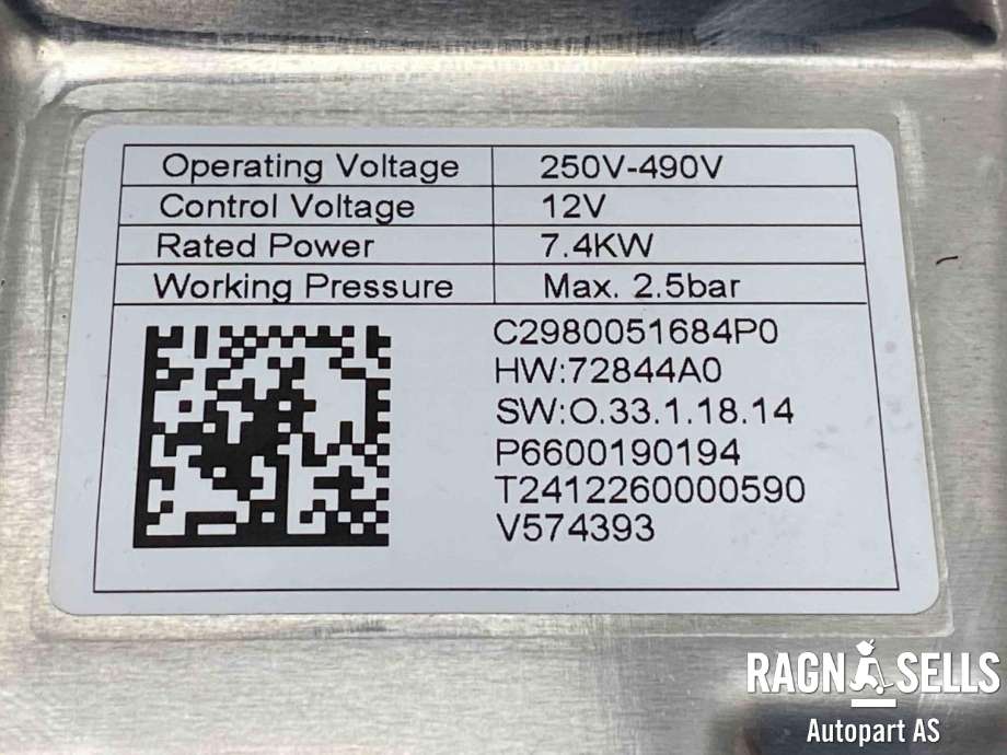 Vannpumpe elektrisk til Volvo EX30 2023-->>  (31345280|)