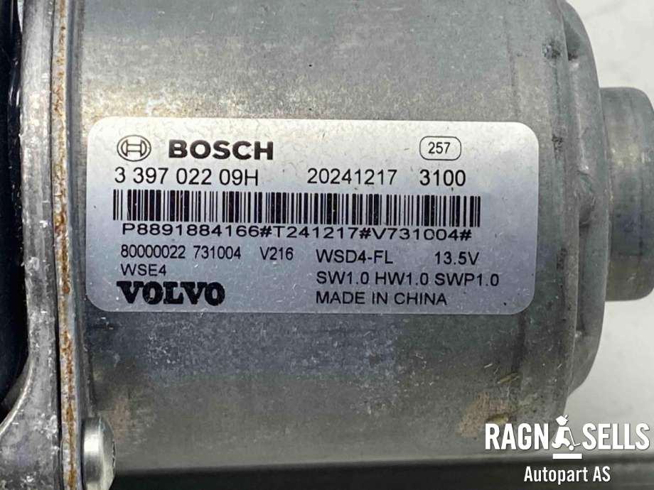 Viskermotor frontrute komplett m/overføring til Volvo EX30 2023-->> (80000022|)