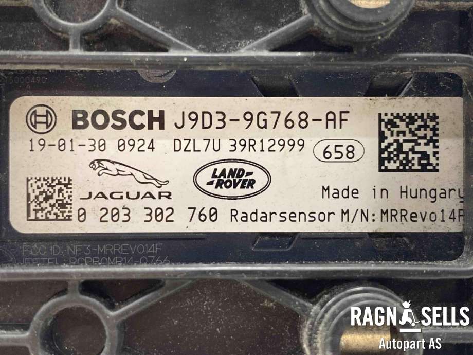 Sensor radar til Jaguar I-PACE 2018-->>  