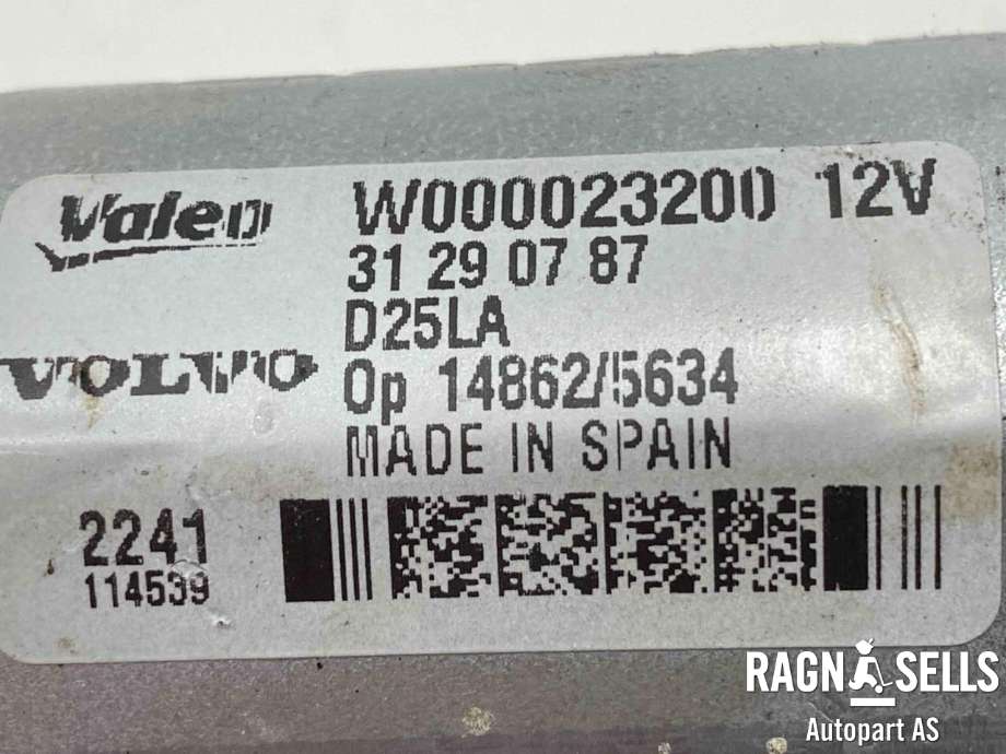 Viskermotor bakrute til Volvo XC70 2008-2013 (Type II, Fase 1)  (VALEO|31290787||W000023200)