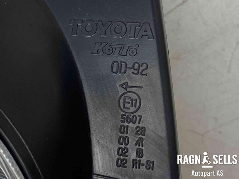 Baklykt venstre til Toyota Yaris 2012-2014 (Type III, Fase 1)