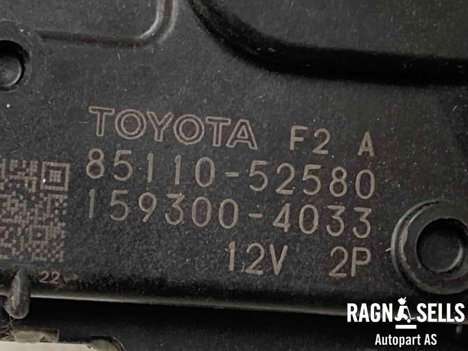 Viskermotor frontrute komplett m/overføring til Toyota Verso-S 2011-2015 (COMBI) (COMBI) (8522152451||8511052580|1593004033)
