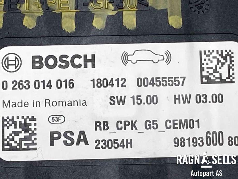 Styreenhet diverse til Peugeot 3008 2016-->> (Type II)  