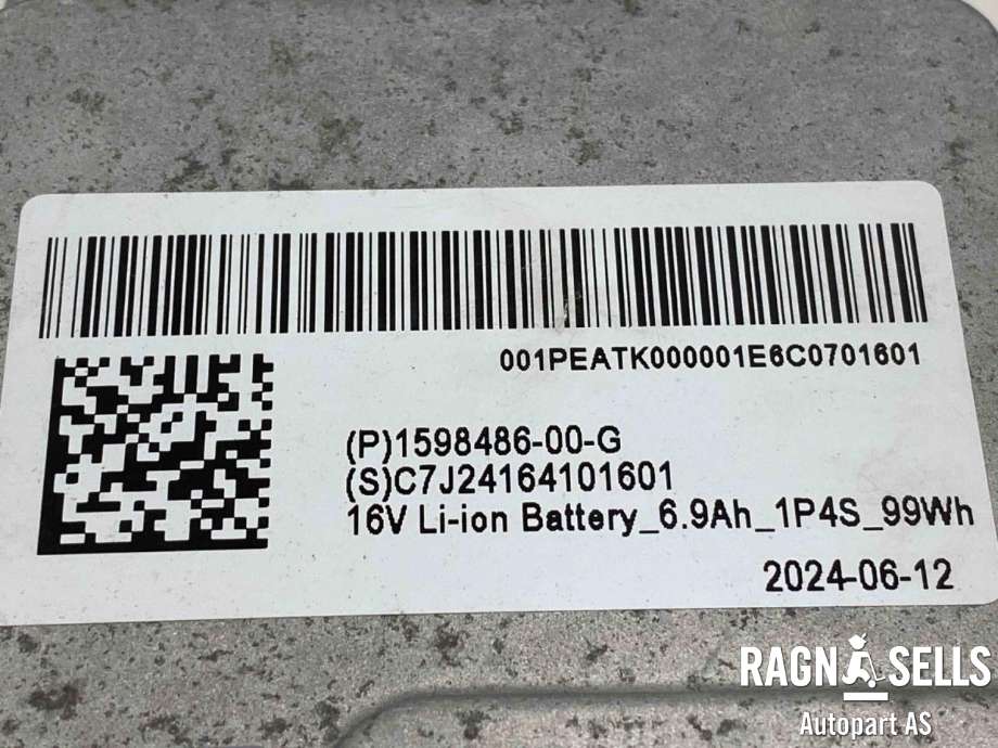 Batteri 12V til Tesla Model 3 2024-->> (Fase 2)  (1598486-00-G|)