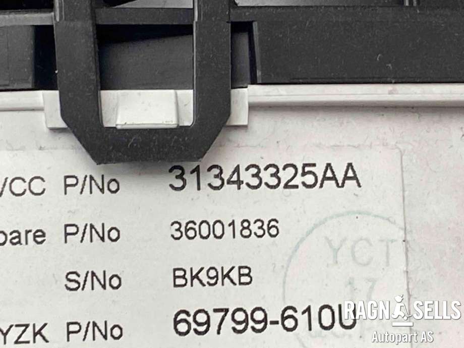 Instrumentpanel til Volvo XC60 2008-2013 (Type I, Fase 1)  (36001836|31343325|)