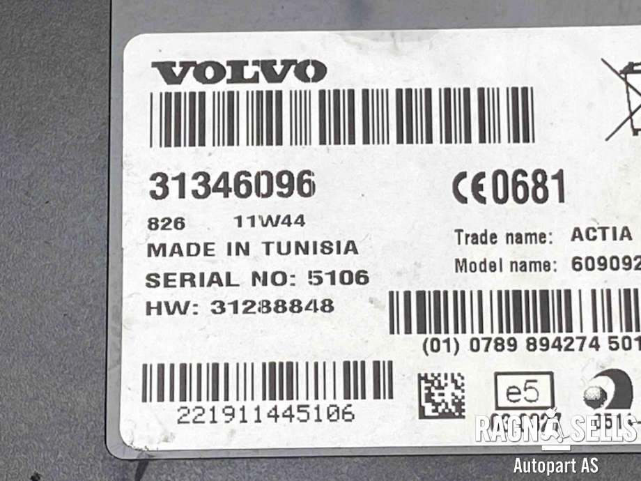 Styreenhet bluetooth til Volvo XC60 2008-2013 (Type I, Fase 1)  (36010001|31346096|31288848)