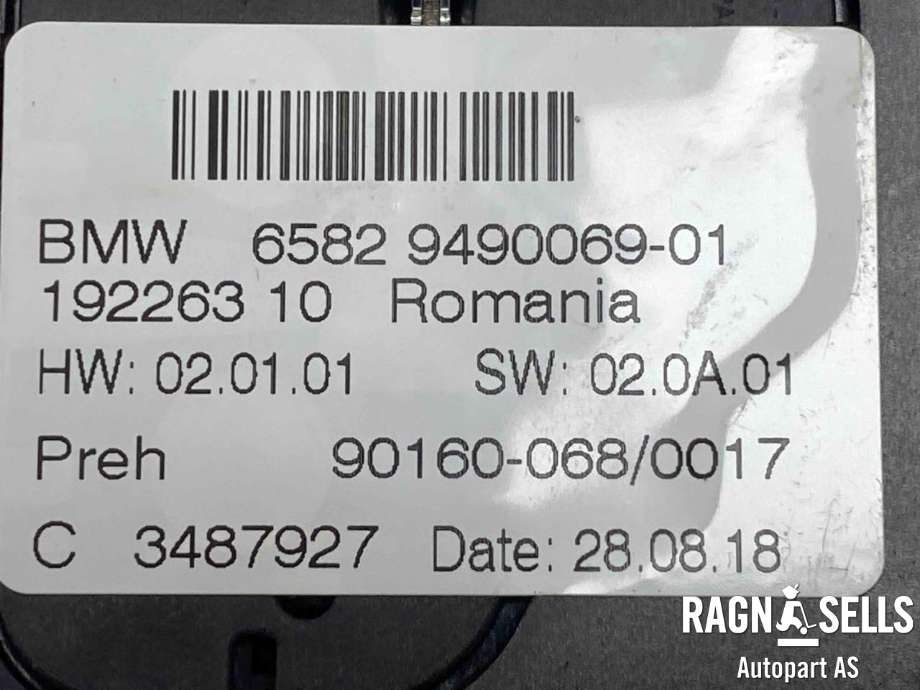 Bilstereo betjeningspanel til BMW i3 2013-2022  (|9 490 069)