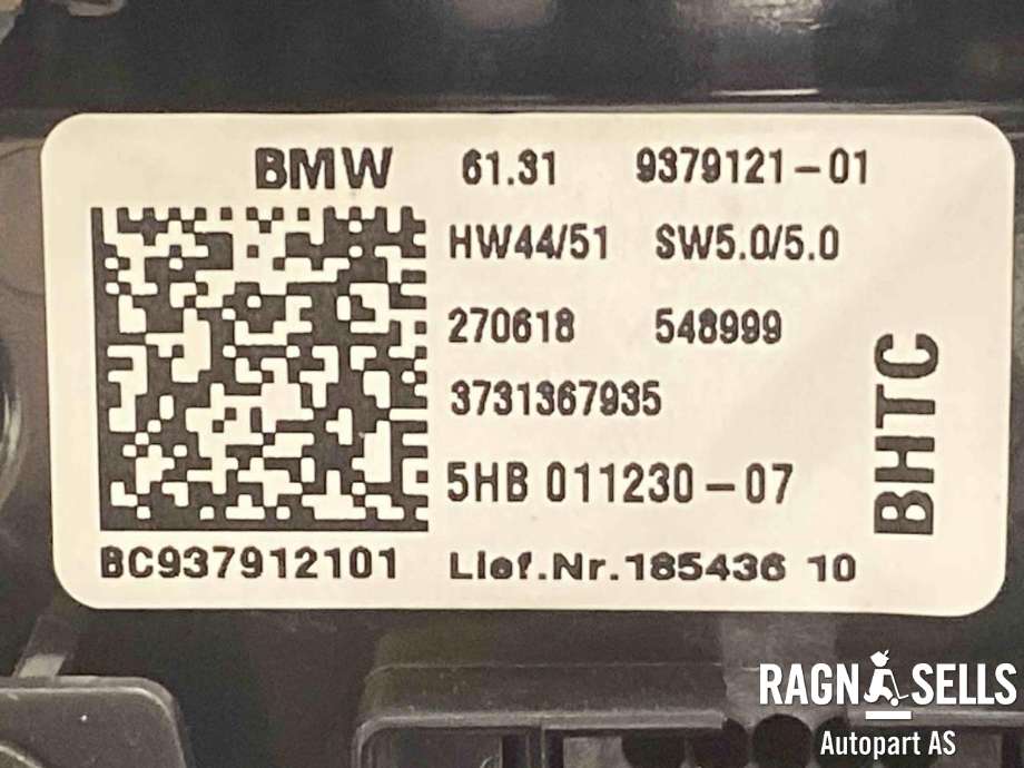 Varmeapparat betjening til BMW i3 2013-2022  