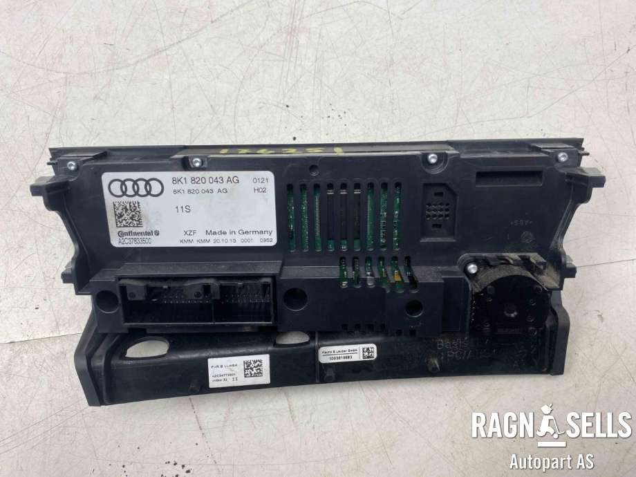 Varmeapparat betjening til Audi A4, Allroad 2009-2016 (Type I) (B8) (B8) 