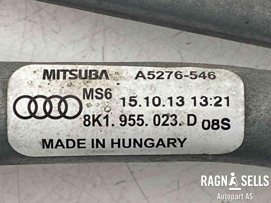 Viskermotor frontrute komplett m/overføring til Audi A4, Allroad 2009-2016 (Type I) (B8) (B8) 