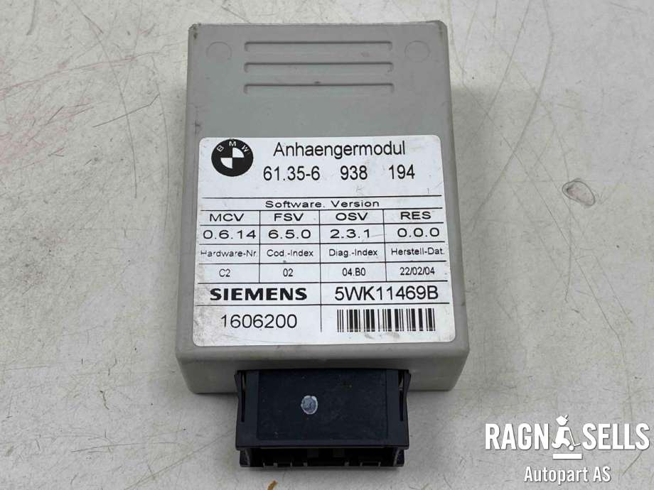 Styreenhet hengerfeste til BMW 5-Serie, 2003-2010 (E60/E61) (E60/E61) (61.35-6 938 194)