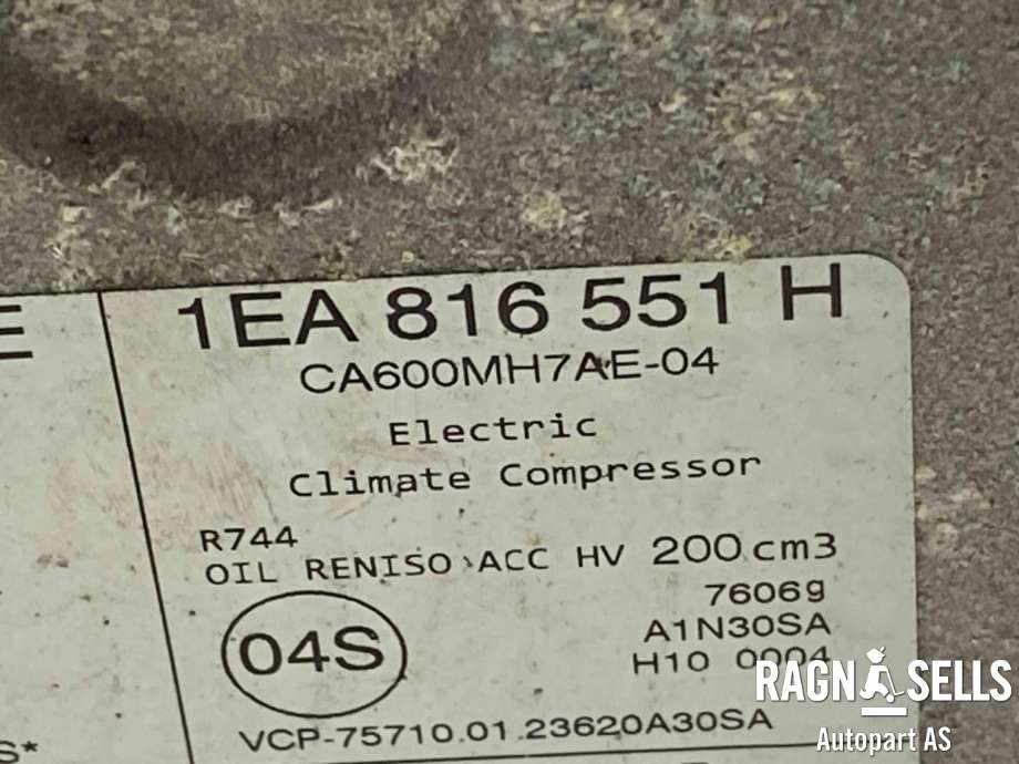Aircondition kompressor elbil til VW ID.4 2020-->>  (1EA 820 808 E|)