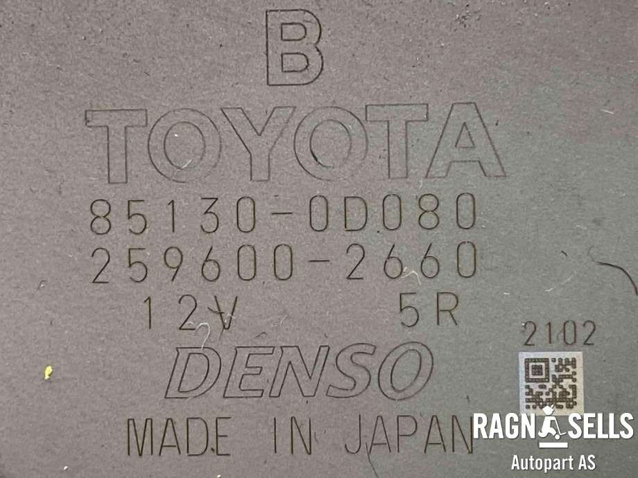 Viskermotor bakrute til Toyota Yaris 2014-2020 (Type III, Fase 2)  