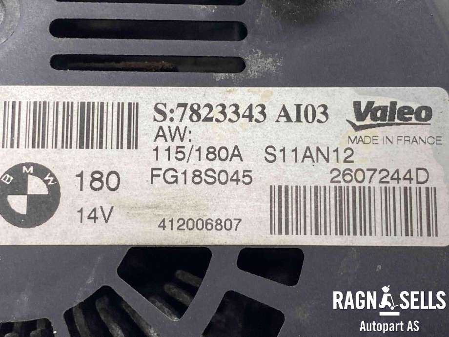 Dynamo diesel til BMW 1-Serie 2011-2015 (Fase 1) (F20/F21) (F20/F21) (VALEO|12 31 7 823 343||12317823344|12318519890|12318578608|12318578609|7823343|7823344|8519890|8578608)