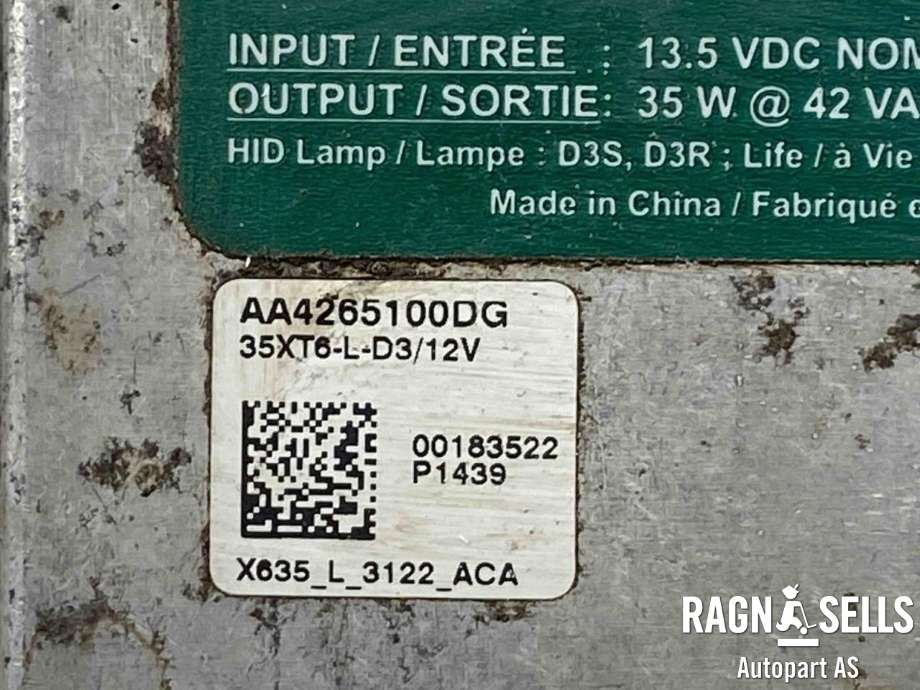 Styreenhet xenon/ballast til Opel Mokka 2012-2016 (Type I, Fase 1)  
