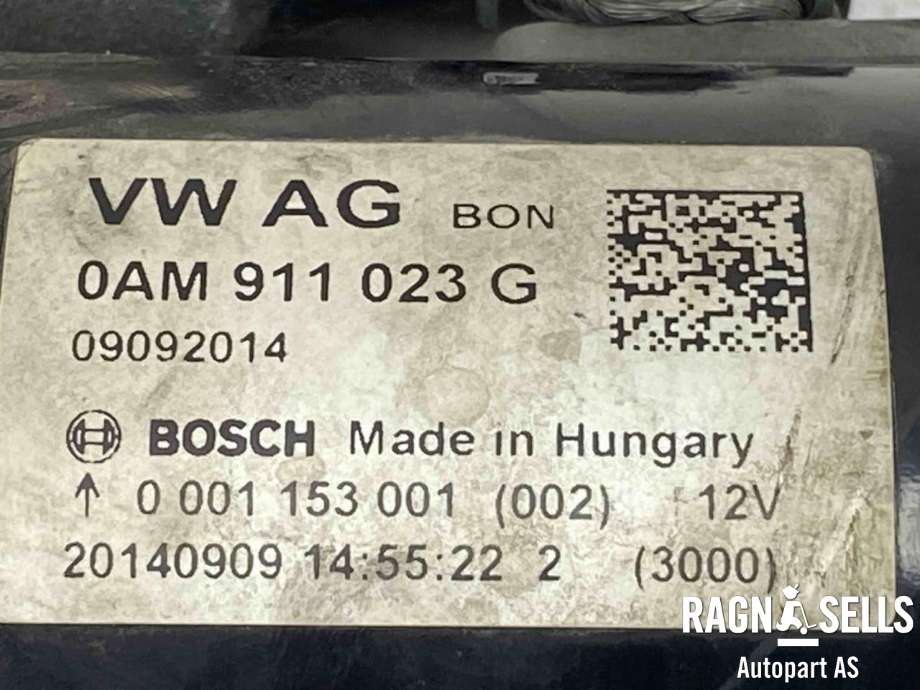 Starter diesel til VW Caddy 2010-2015 (Type III, Fase 2)  (BOSCH|0AM911023G|)