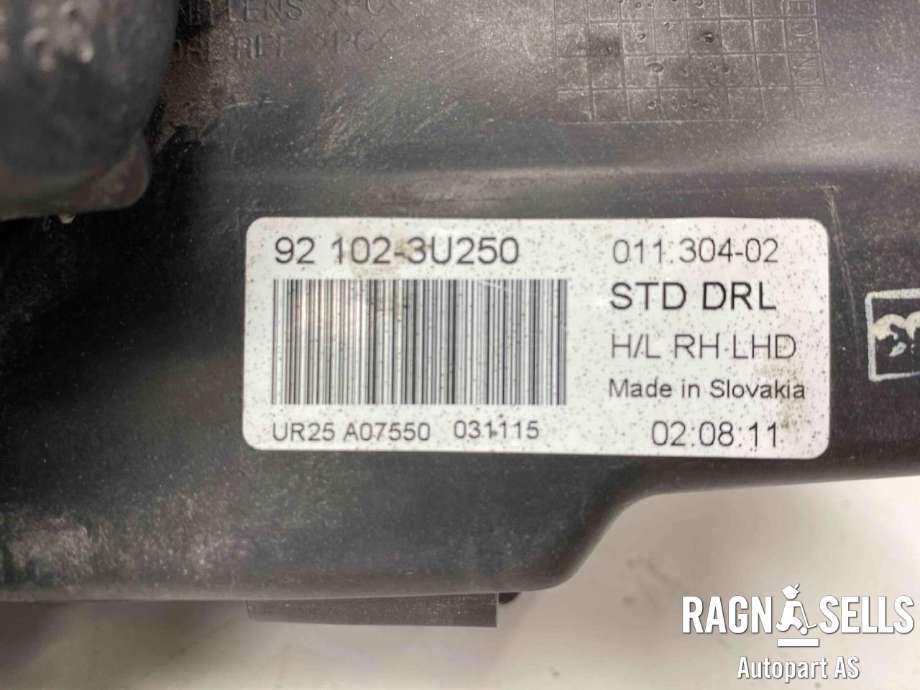 Frontlykt høyre halogen til Kia Sportage 2010-2016 (Type III)  