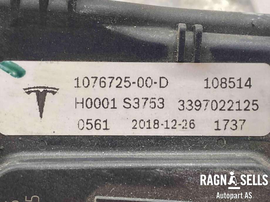 Viskermotor frontrute komplett m/overføring til Tesla Model 3 2018-2023 (Fase 1)  