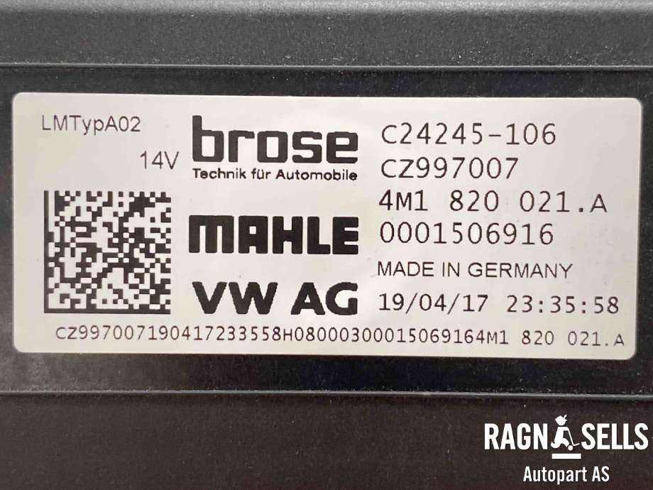 Varmeapparat motor til Audi Q7 2015-->> (Type II)  