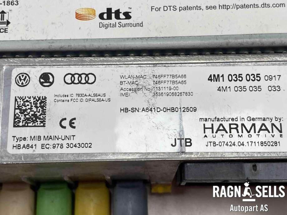 Bilstereo navigasjon spiller til Audi Q7 2015-->> (Type II)