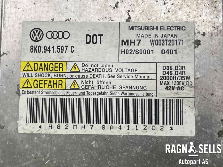 Frontlykt venstre xenon til Audi Q5 2008-2012 (Type I, Fase 1)  