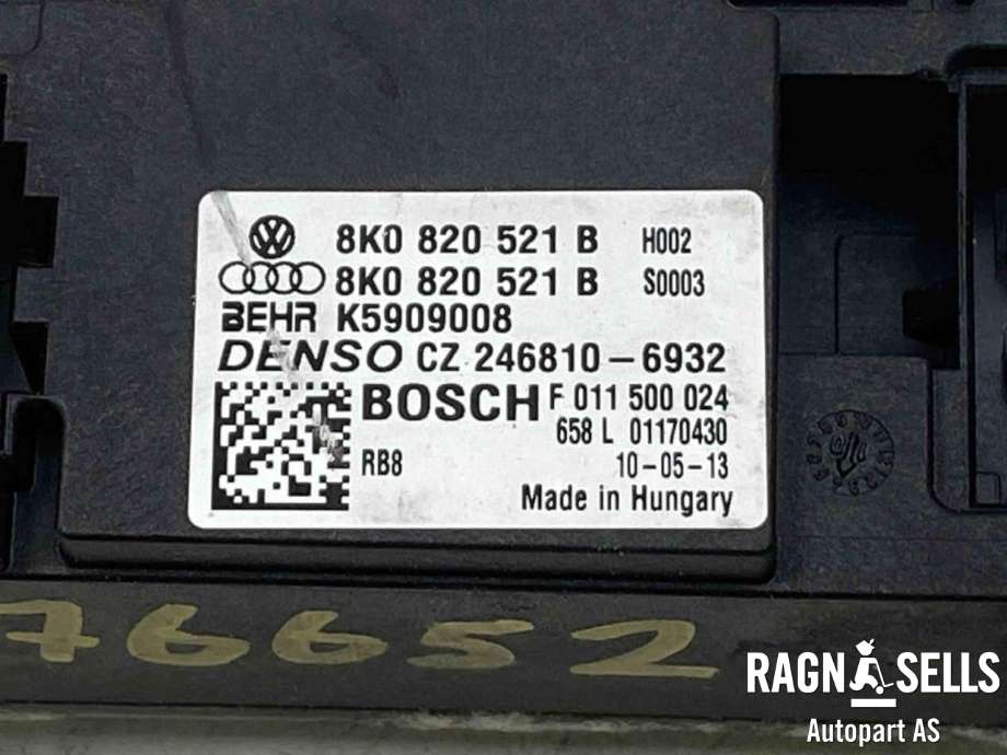 Varmeapparat motstand til Audi Q5 2008-2012 (Type I, Fase 1)  