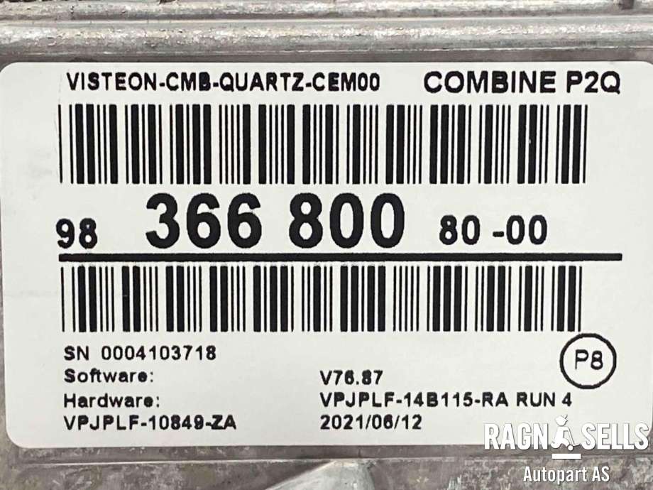 Instrumentpanel til Peugeot e-2008 2019-->>  