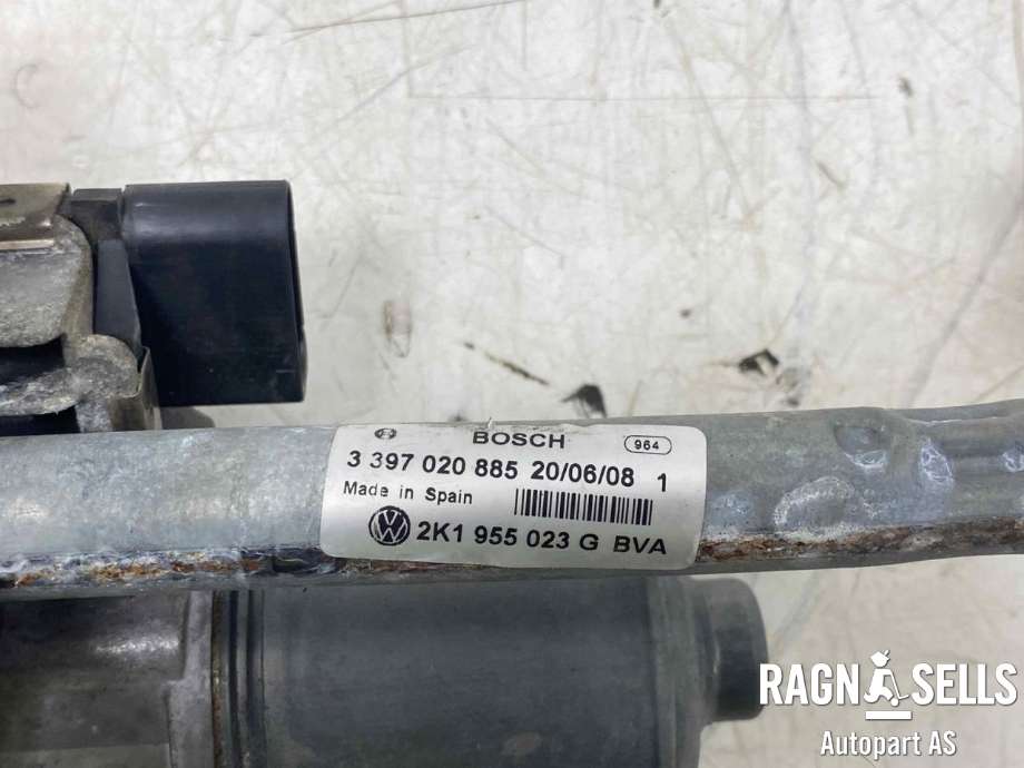 Viskermotor frontrute komplett m/overføring til VW Caddy 2004-2010 (Type III, Fase 1)  (3 397 020 885|2K1 955 023 G|)