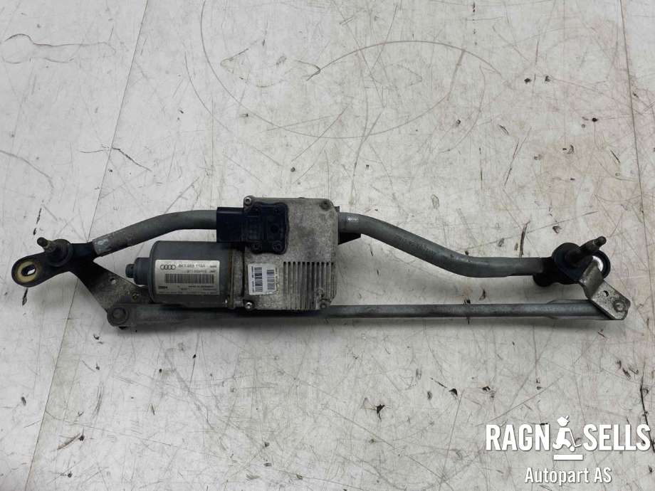 Viskermotor frontrute komplett m/overføring til Audi A4, 2007-2014 (Type IV) (B8) (B8) (VWAG VALEO|8K1 955 119 A)