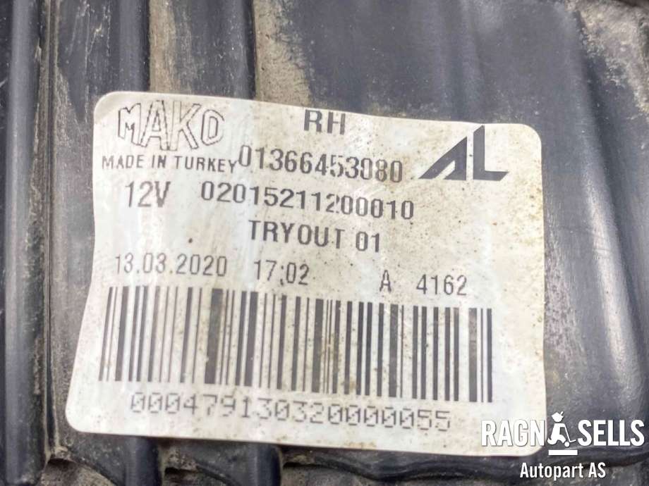 Baklykt høyre til Peugeot Boxer 2007-2013 (Type III, Fase 1)  (MAKO|01366453080|)