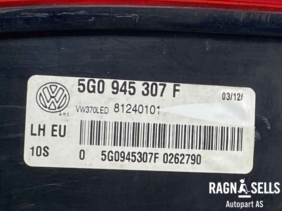 Baklykt venstre indre til VW e-Golf 2014-2017 (Fase 1)  (VW|5G0 945 307 F|)